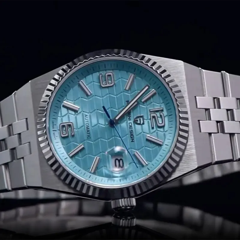 New 40mm Mechanical Watch PAGANI DESIGN Men Watches Stainless Steel 100M Waterproof Wristwatch Sapphire Glass Clock Reloj Hombre