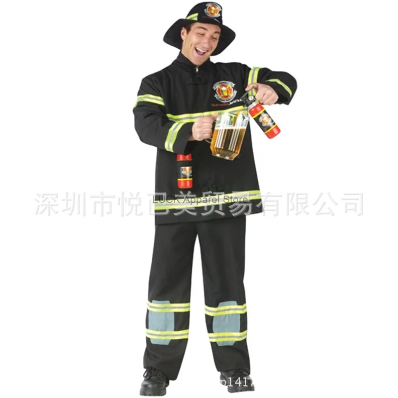 

Man Firefighter Role-playing Suit Male Uniform Seductive Game Suit Work Uniform Halloween Cosplay Costume Game Suit