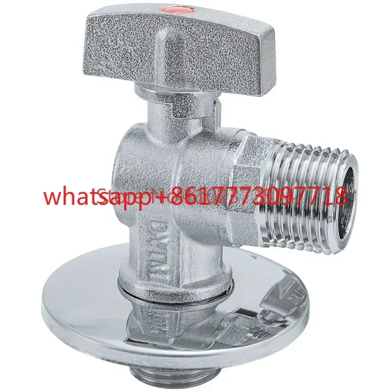 

All copper triangle valve ball core large flow toilet water heater cold and hot 4-minute to 6-minute tap valve water valve