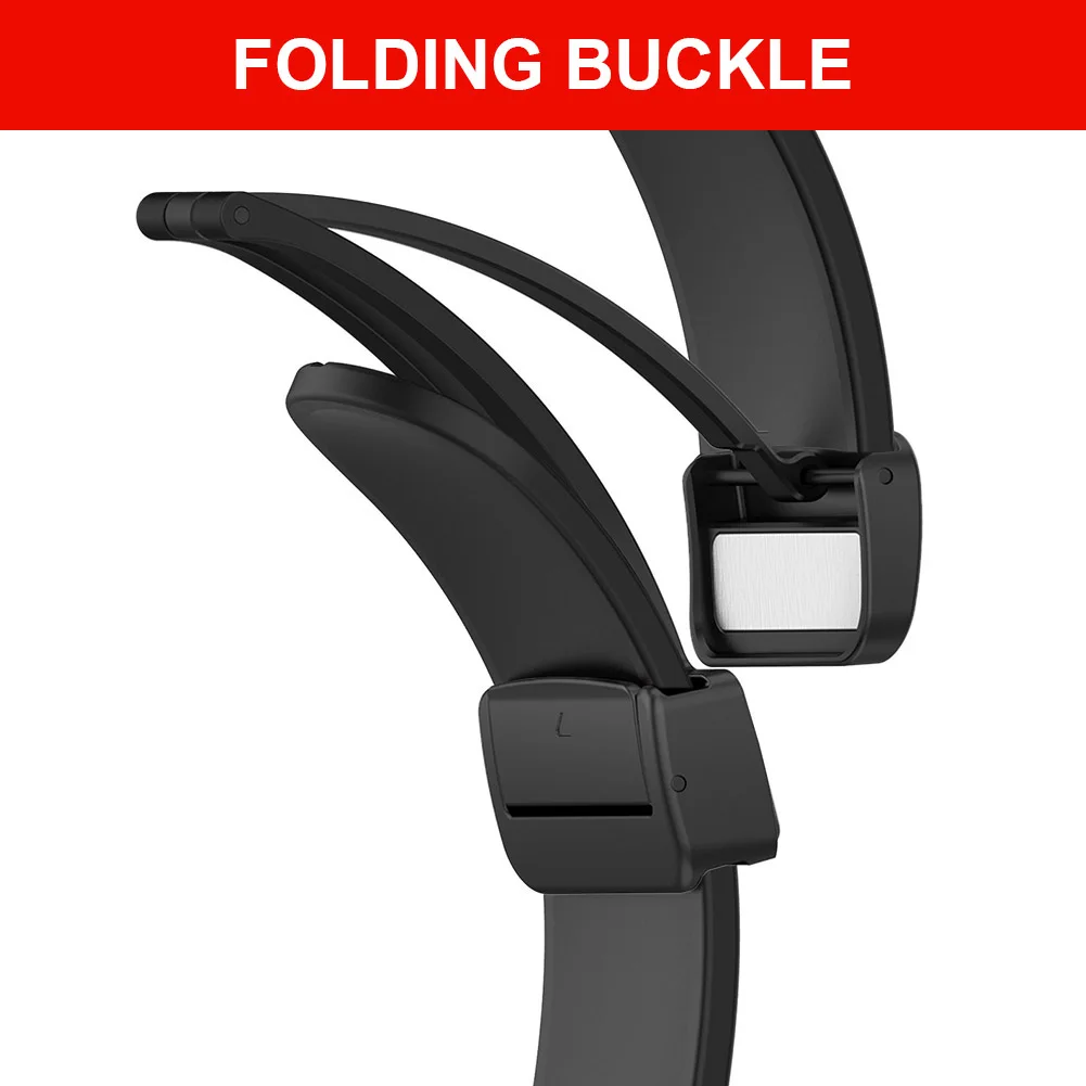 

20mm Watch Band Buckle Stainless Steel Metal Folding Buckle Strap for Women Men Watchband Accessories for Samsung Galaxy Watch 5