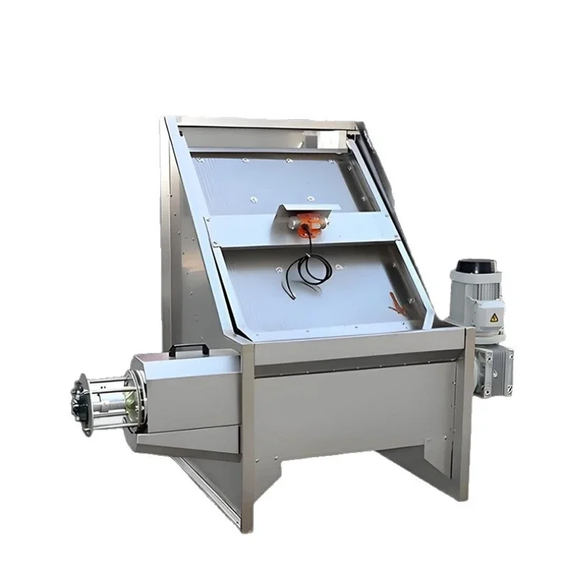 Slant screen type dehydration separator, stainless steel slant screen type, solid-liquid separator