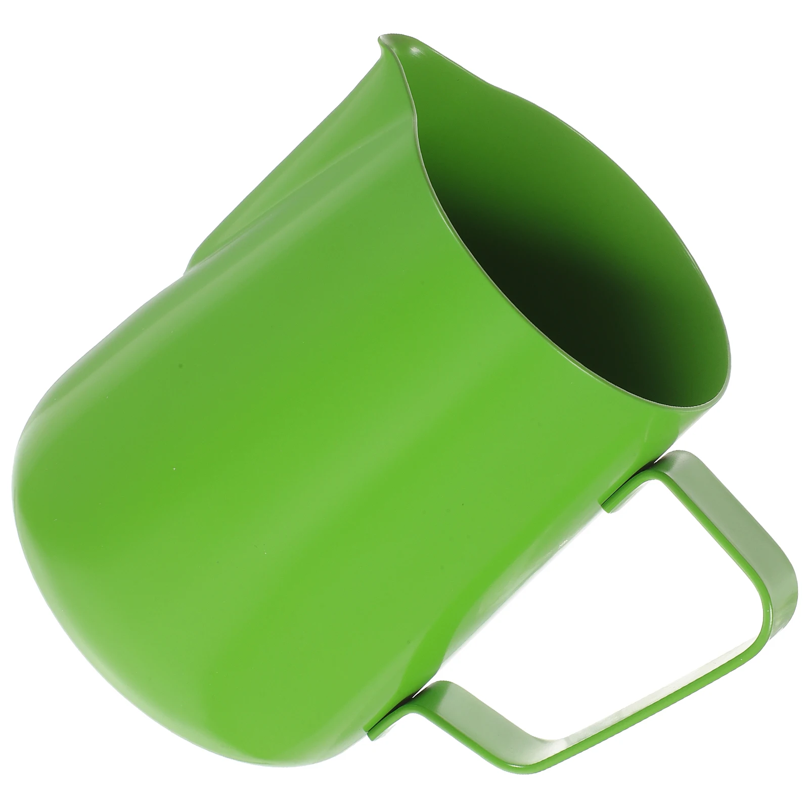 

Stainless Steel Milk Frothing Pitcher Coffee Frother Cup for Latte Home Coffee Shop Durable Easy Clean Smooth Flowing Handle