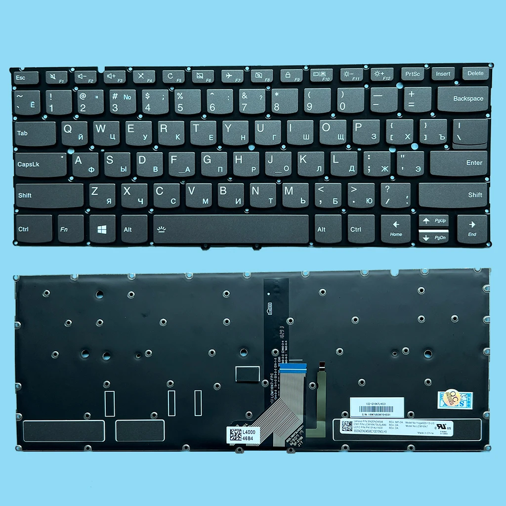 

920-13 Russian Backlit Keyboard For Lenovo Yoga 920 920-13 920-13IKB 920 13ISK Yoga 6 Pro-13IKB LCM16N7 PC4VB-CS SN20N04598