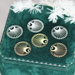 3pcs New Trendy Crescent Moon Rays DIY Craft Earrings Women Stainless Steel Pendant Charms for Jewelry Making Necklace Accessory