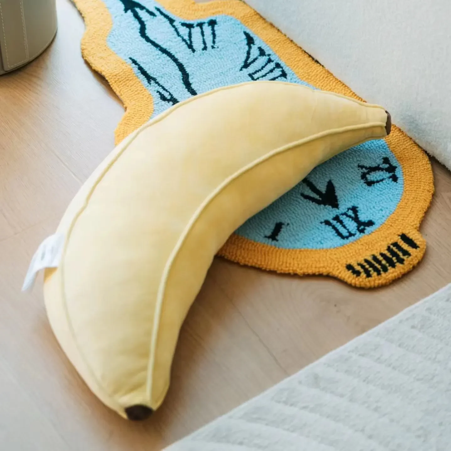 Creative Soft Plush Fruit Pillow Large Realistic Banana Throw Pillow Stuffed Cotton for Halloween Christmas Gift