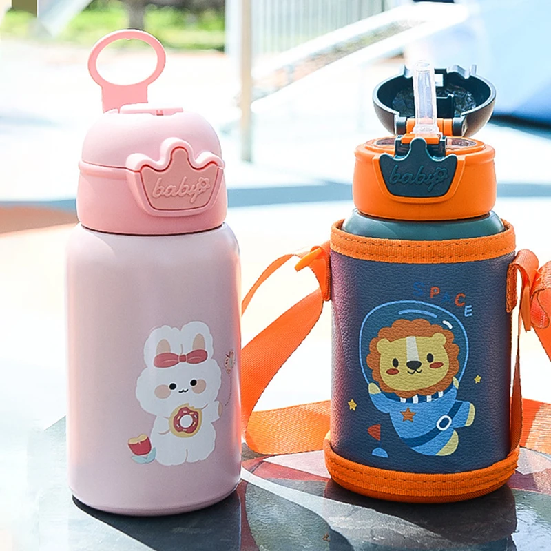 500ml Unicorn Kids Thermos Bottle Cute Children\'s Thermal Water Bottle Stainless Steel Thermos Mug For Student Water Cup