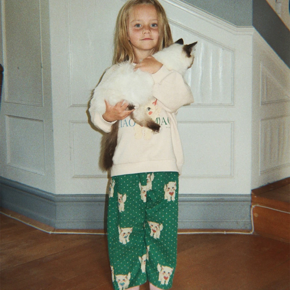 2025 مجموعة ملابس الأطفال الشتاء KS الفتيات الكرتون الكلاب أفخم لينة بلوزات بنطلون الأولاد الصوف هوديس السراويل الاطفال ملابس خارجية