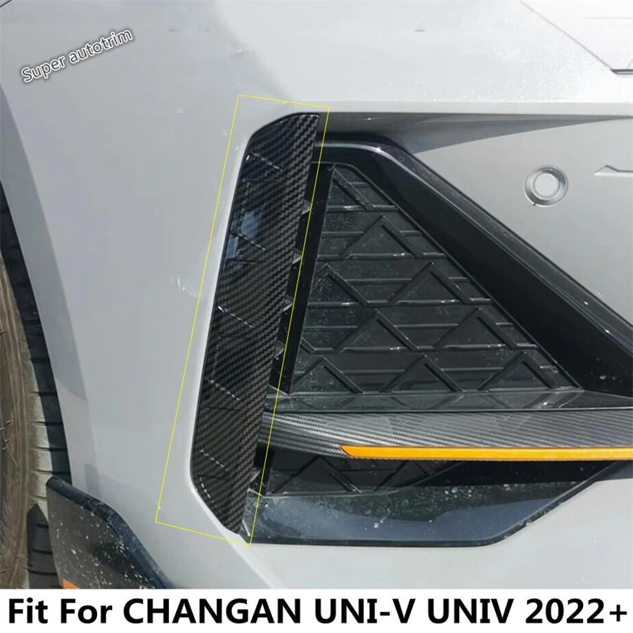 

Car Front Bumper Fog Lights Lamp Eyebrow Air Knife Strip Decorative Cover Trim Accessories For CHANGAN UNI-V UNIV 2022 2023 2024