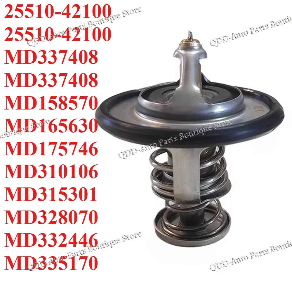 

82℃ Engine Coolant Thermostat 25510-42100 MD337408 MD158570 MD165630 MD175746 MD310106 MD315301 MD328070 MD332446 MD335170