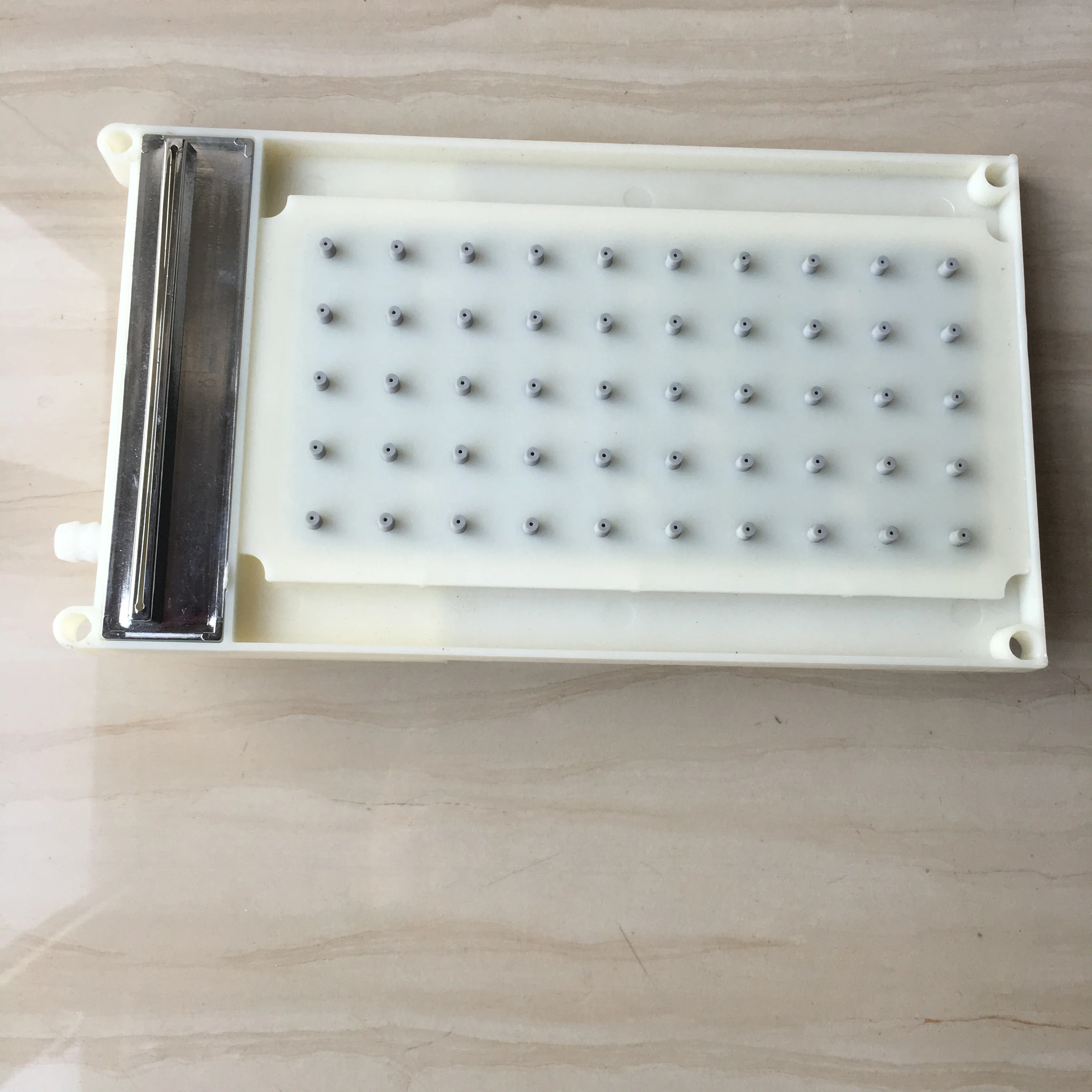 

Прямоугольная насадка для душа из АБС-пластика 245x137 мм, 5*10 отверстий, верхний распылитель, водопад, аксессуары для насадки для душа