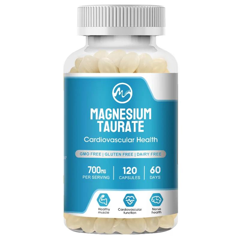 Minch Magnesium Taurate Supplement 700mg High Absorption Nerve and Heart Health Support Muscle Function Relieve mood