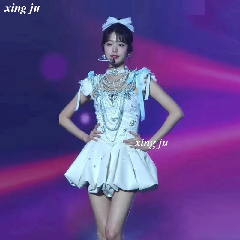 

2025 New Kpop Korean Singer Stage Outfits Women Group Jazz Street Dance Wear Nightclub Girl Performance Suit Festival Party Wear