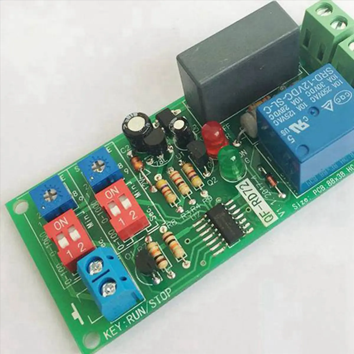 SDFC 12PCs Dual Time Adjustable Cycle Delay Timing Relay Repeat on OFF Switch Infinite Loop Timer Module AC 100V 110V 240V