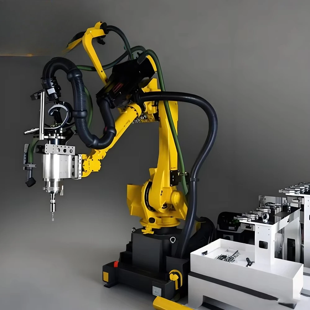 التصنيع الذكي للأتمتة الصناعية التعاونية الصغيرة لحام مناور 6-محور نظام التحكم في محطة العمل