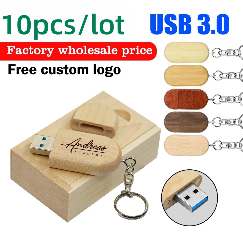 

10 шт./лот, деревянные USB-флешки 3.0, 64 ГБ, 128 ГБ, 32 ГБ, флеш-накопители, U-диски, карточки памяти, бесплатное нанесение логотипа, подарки для фотографов, свадебные подарки