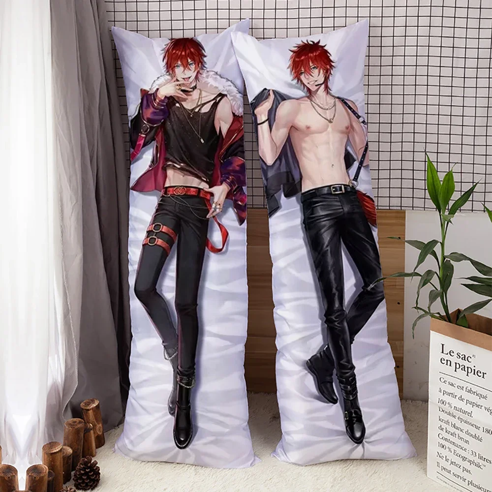 Game Ensemble Stars Amagi Rinne Dakimakura Hugging Body Pillow Case Anime Peach Skin Fullbody Pillow Cover Drop Shipping