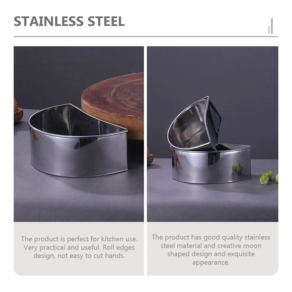 

Stainless Steel Kitchen Trash Basket Moon Shape Chopping Board Mounted Waste Can Roll Edge Sundries Storage Basket Home Cooking