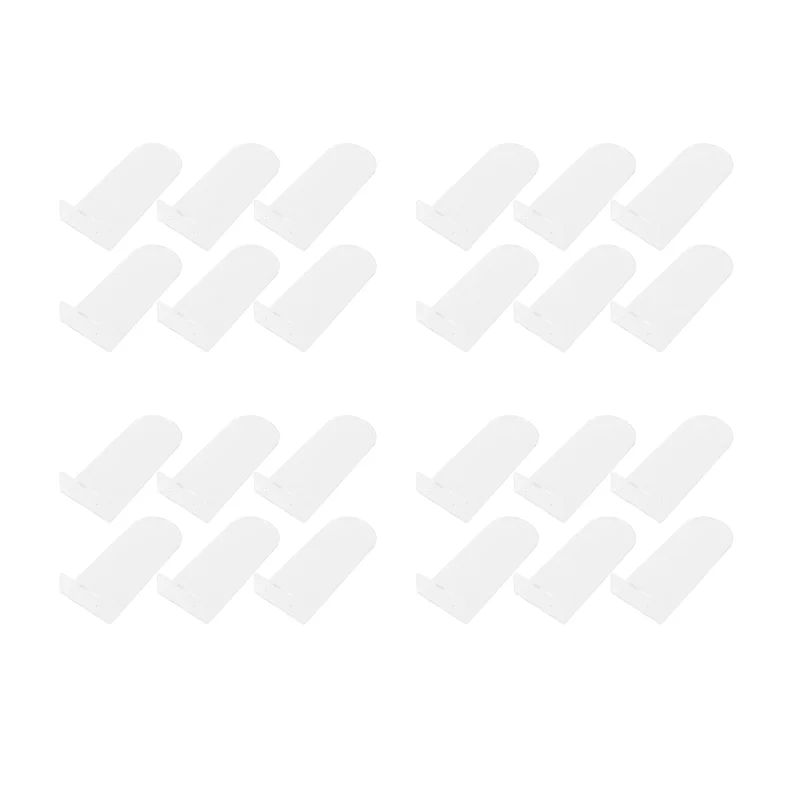 

ABLJ 24 Pack Floating Shoe Shelves,Transparent Acrylic Wall Mounted Shoe Display Shelves,For Display Collectible Shoe&Sneaker
