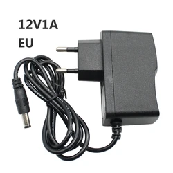 12V 1A AC a DC 100V-240V Caricatore Adattatore di Alimentazione Convertitore Adattatore Trasformatore Spina UE 5.5mm * 2.5mm Caricatore Per Driver LED