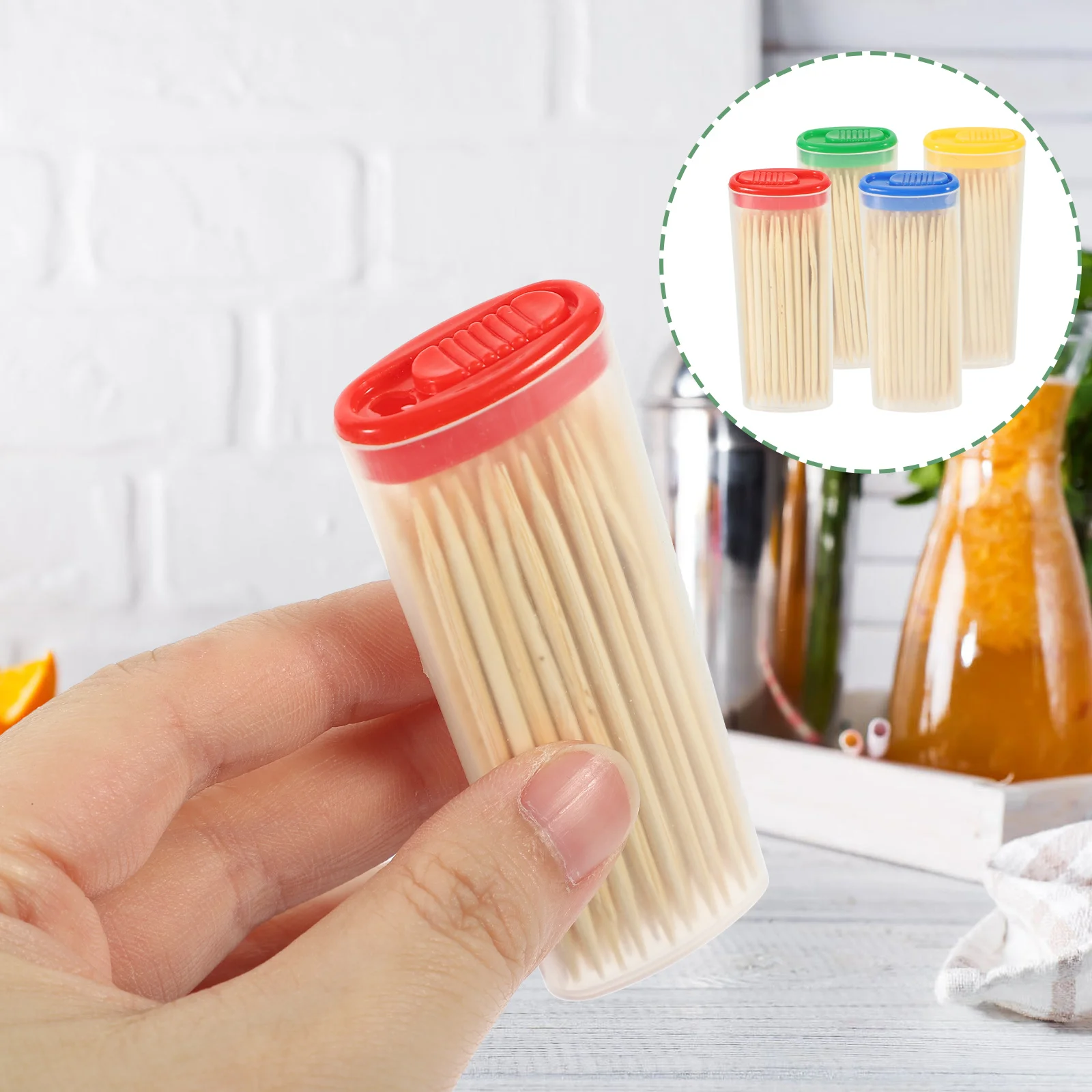 

24 Boxes Bamboo Toothpicks Dessert Fruit Picks Party Accessories Sturdy Double-Sided Pointed Smooth Polished Surface