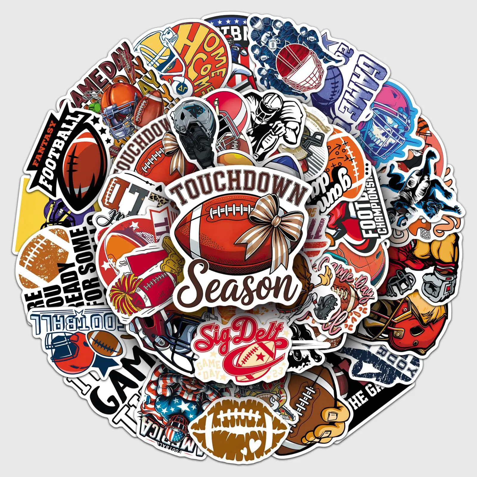 

50 шт., спортивная наклейка с граффити в стиле регби, крутая персонализированная наклейка с рисунком «сделай сам», скейтборд, мотоциклетный шлем, коробка для канцелярских принадлежностей, наклейка, детская игрушка