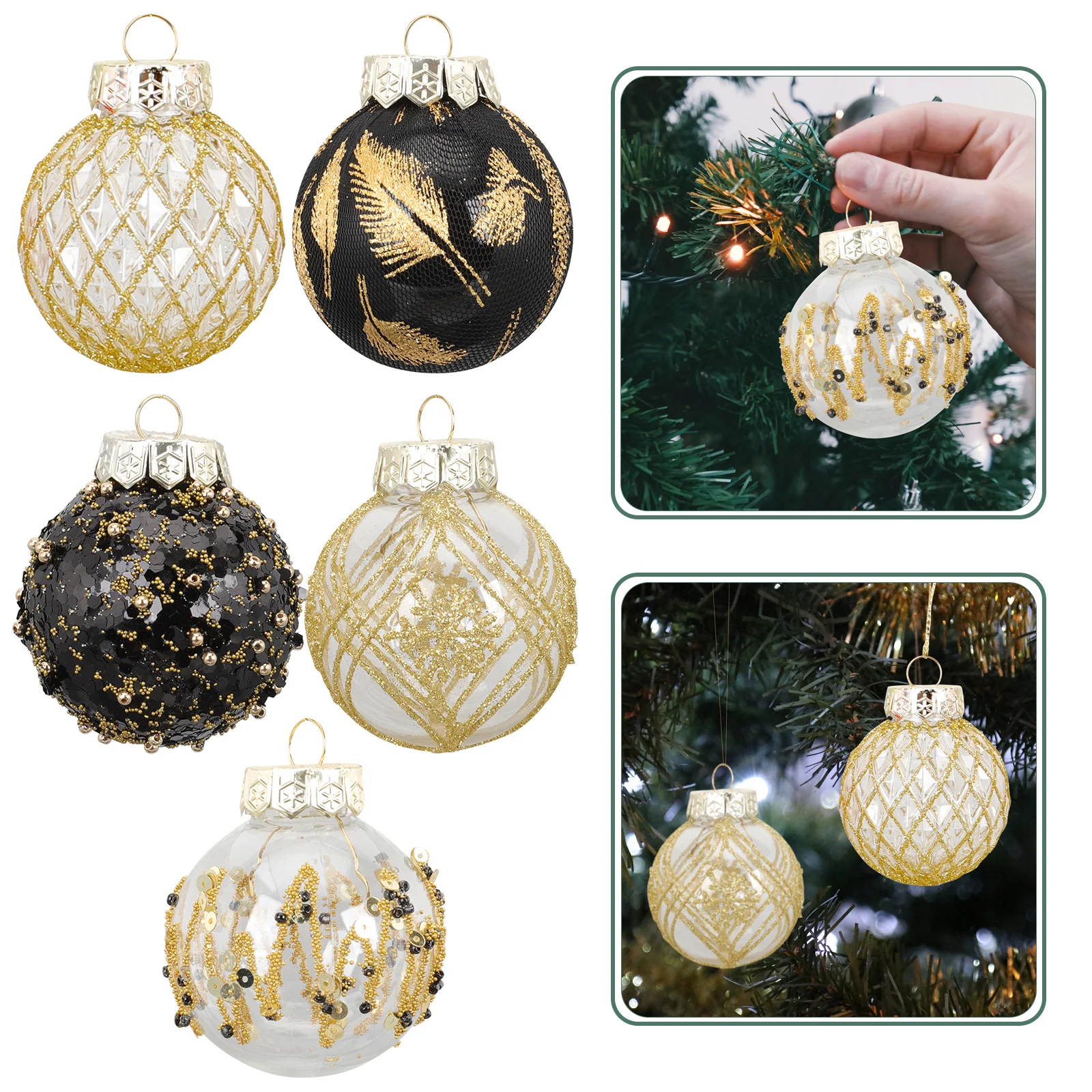 

25pcs Christmas Ball Set Colorful Plastic Hanging Decorative Balls For Xmas Tree Garden Party Decoration Xmas Hanging Balls