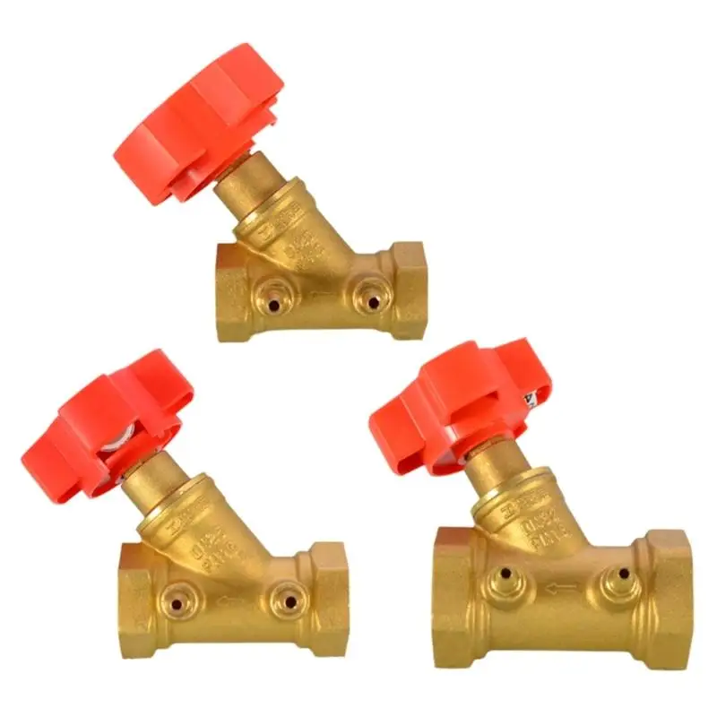 

652F Construction Brass Balancing Valves Suitable For Various Pipe Sizes