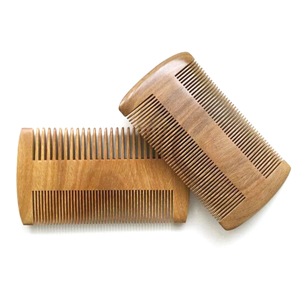 

Wooden Comb Hair Brush Men Beard for Wide Tooth Man Women Folding Sandalwood Two Sides