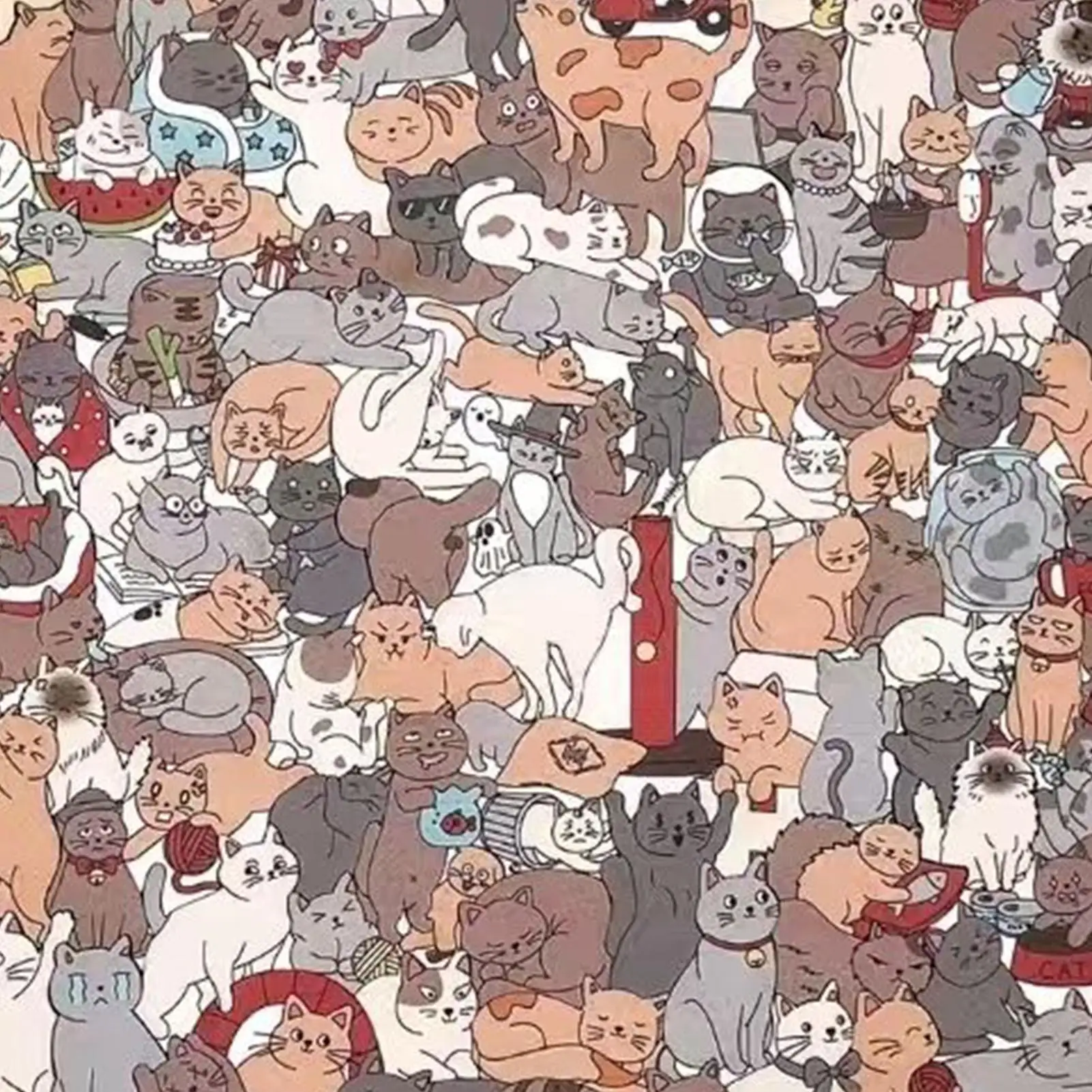 135-teiliges Katzenförmiges Holzpuzzle, einzigartige unregelmäßige Puzzleteile, Spiel, Geburtstag, Weihnachtsgeschenke für Katzenliebhaber, Heimdekoration