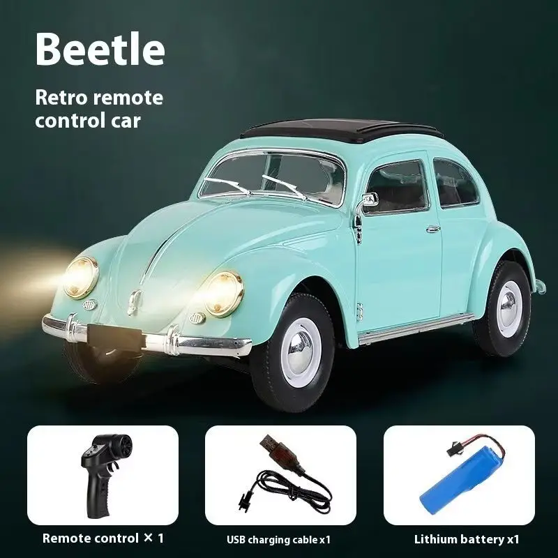 1949-1963per Vw Beetle Hardtop Berlina Modello 1:16 Wpl D62mini Auto telecomandata Giocattolo CarRemote Control Rc Arrampicata Auto Giocattolo Regalo