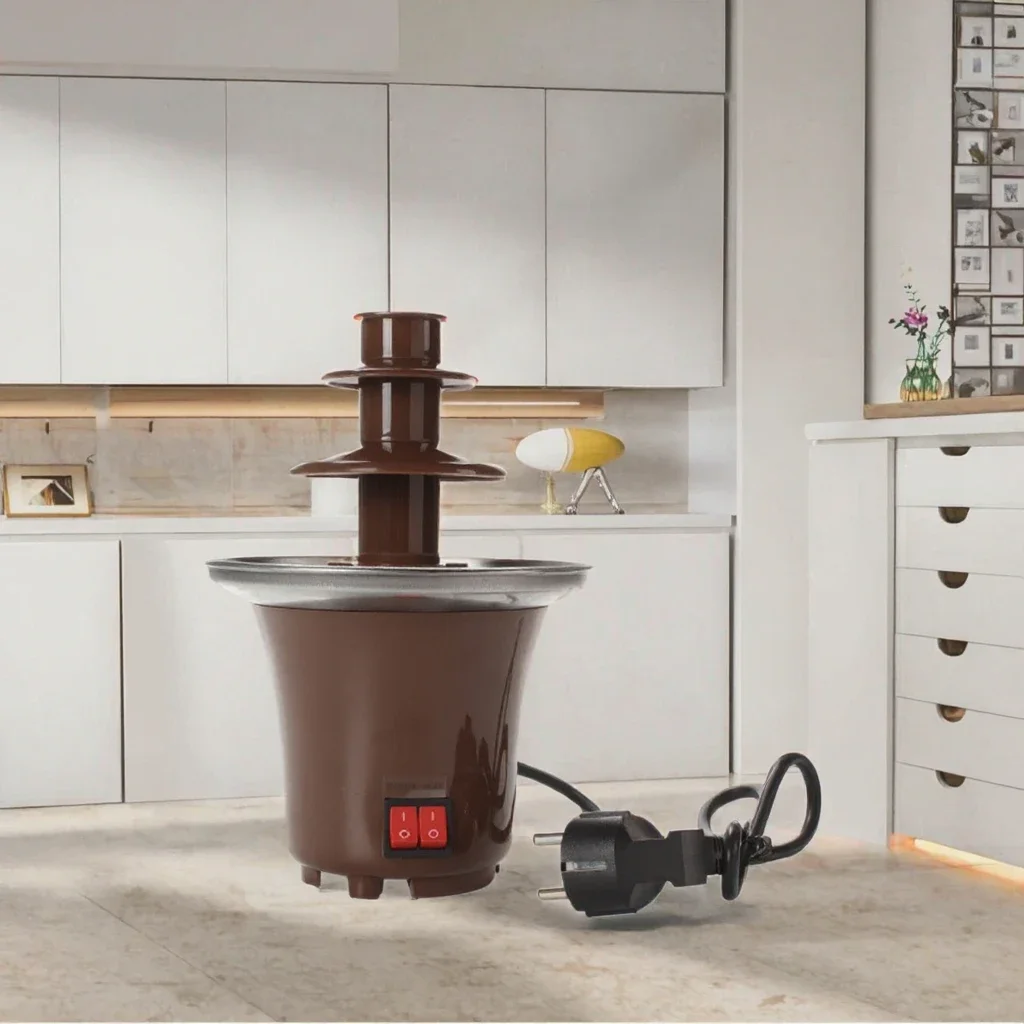 Wholesale High Quality Hot Sale Triple Layer Home Electric Mini Chocolate Waterfall Fondue Fountain Machine