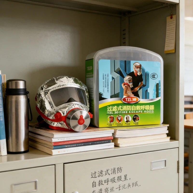 Safety Accessories Safety Training Gas Mask Filter Type Smoke Filtering Products Fire Safety Breathing Apparatus Protective Mask