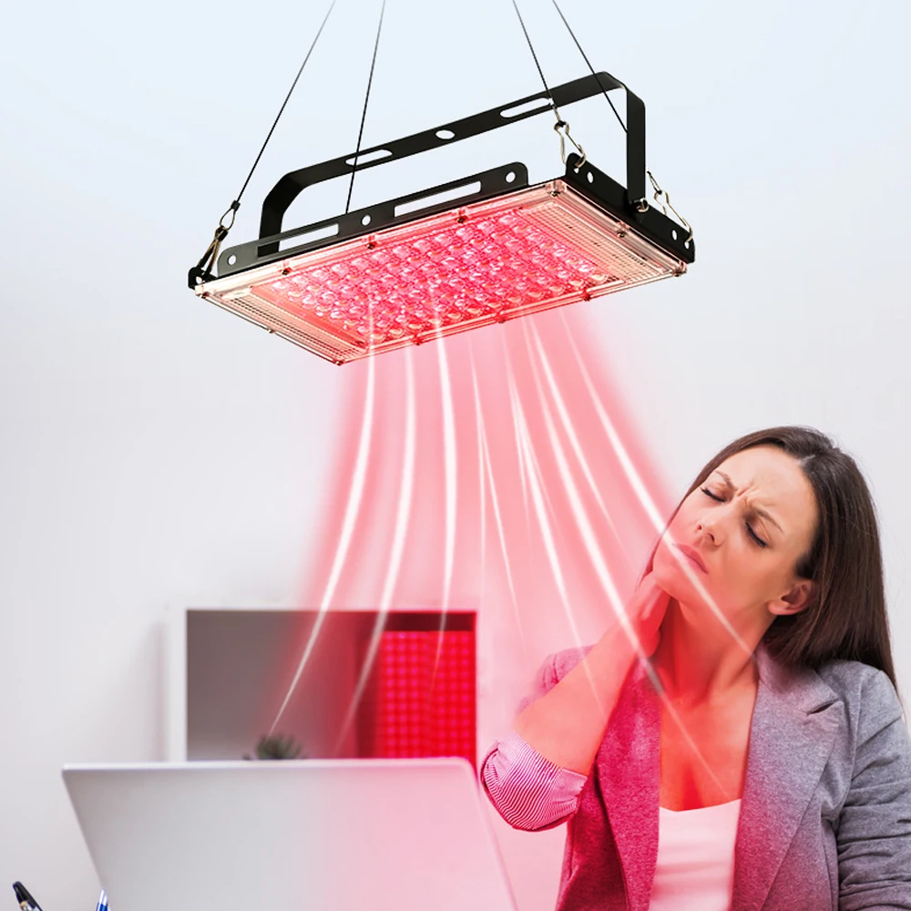 LED Red Light Therapy Panel 96 LEDs Light Body Pain Relief Physical Therapy Tools Lamp for Facial Anti Aging Skin Care Beauty
