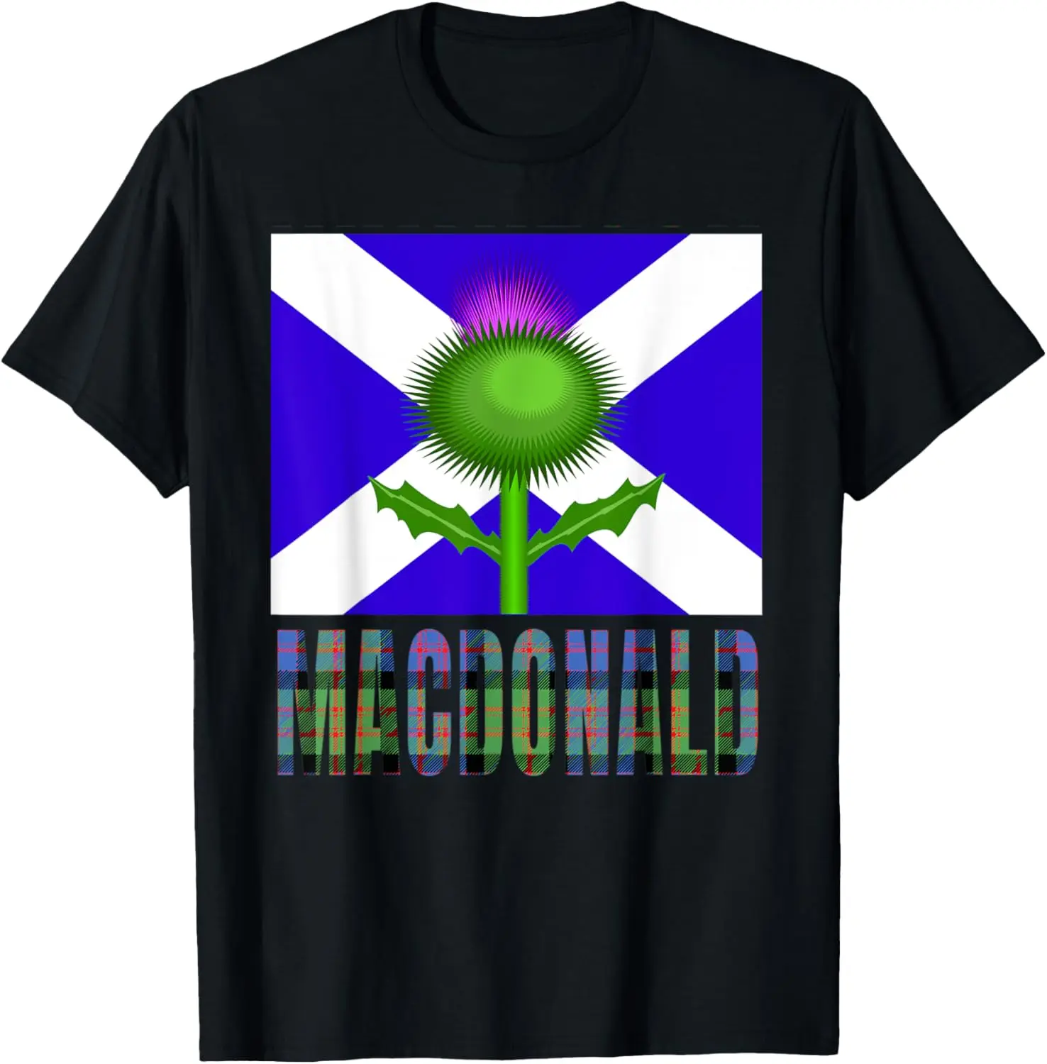 Clan McDonald Tartan Scottish Family Name Scotland Pride T-Shirt