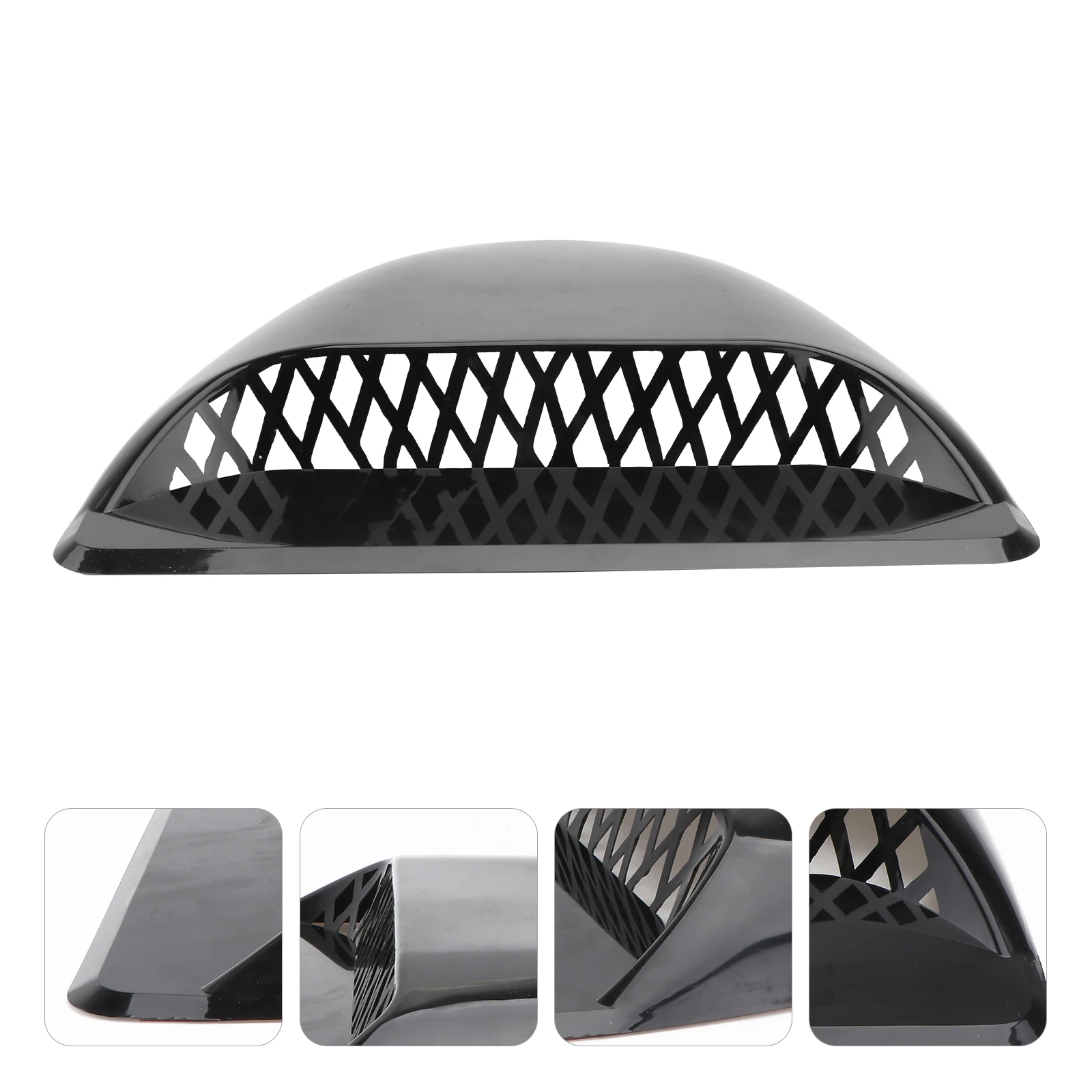 

Universal Car Hood Trim Stickers ABS Durable Easy Installation Engine Cover Accessories Car Wash Resistant