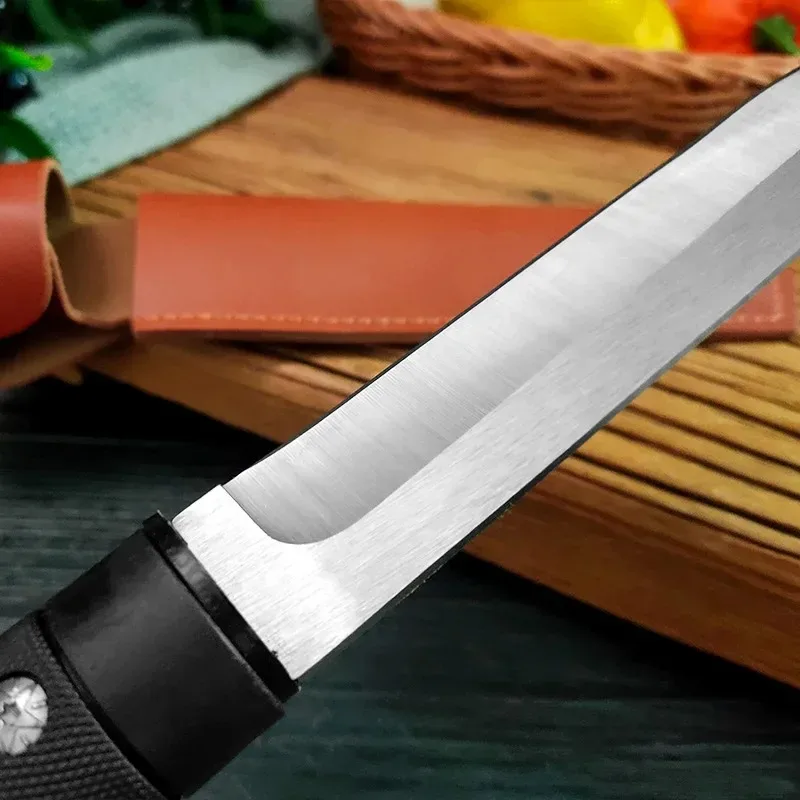 6 inch Stainless Steel Butcher Knife Cleaver Meat Chef Knife Sheep Fish Pig Fruit Cooking Knives ABS Handle Kitchen Boning Knife