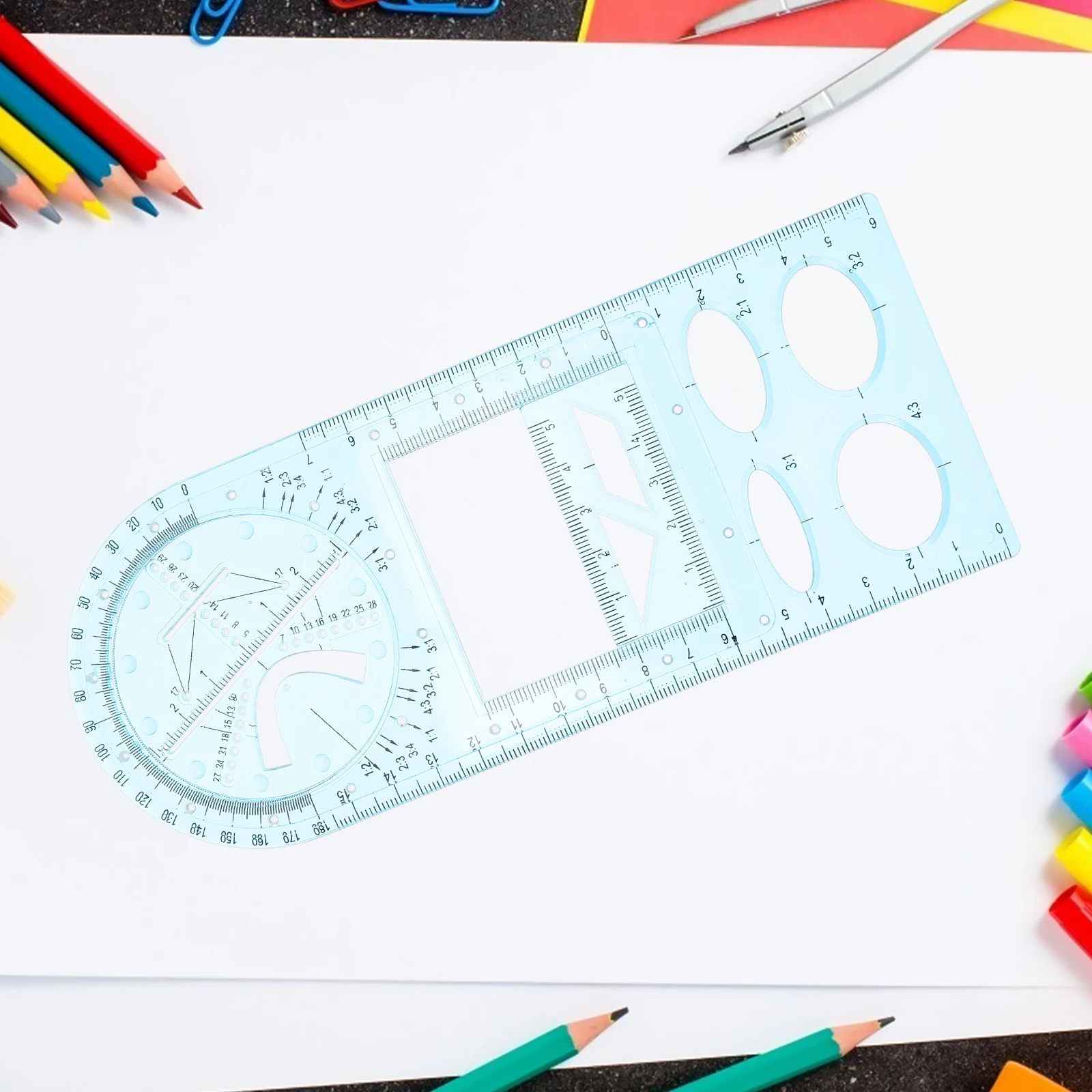 Набор пластиковых линеек для рисования, геометрические линейки, легкий архитектурный художественный школьный паралельный шаблон, профессиональный