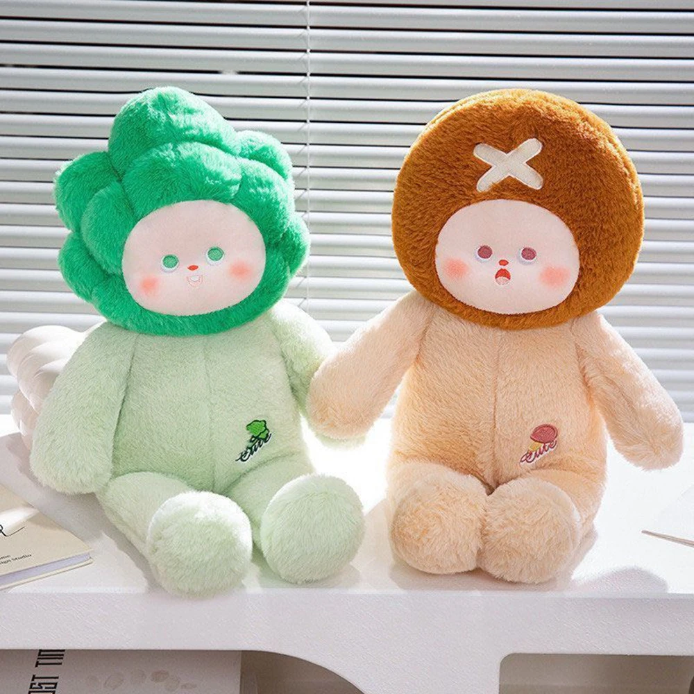 50CM nuova serie di verdure carine peluche melanzana cavolfiore pomodoro fungo carota bambola al regalo del Festival di compleanno dei bambini