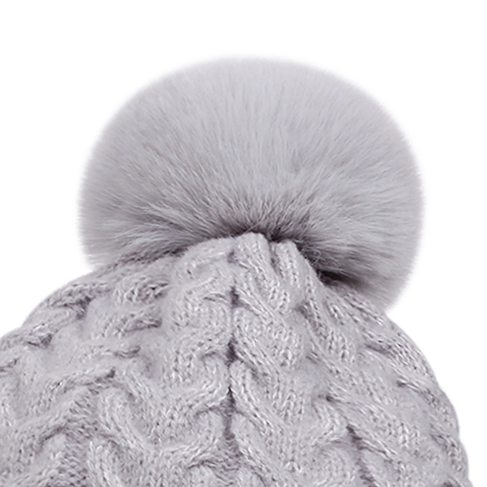 Conjunto de luvas de cachecol de chapéu de malha quente com design de ajuste elástico de tricô para adultos mulheres inverno