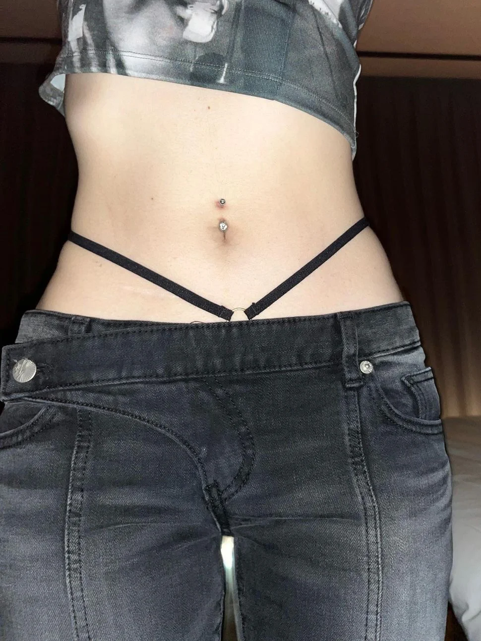 여성용 빈티지 로우라이즈 부츠컷 청바지 - 아메리칸 레트로 워시드 그레이 옴브레 스트레이트 레그 데님 팬츠 Y2K 스트리트웨어