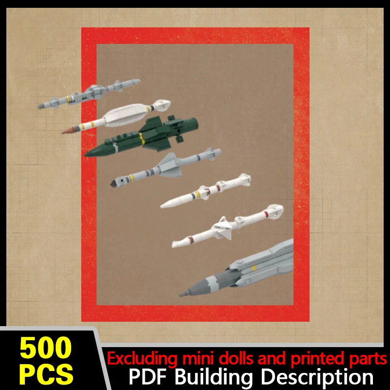Anti-Radiation Missile Model MOC Building Bricks War Equipment Modular Technology Gifts Holiday Assemble Children Toys Suit