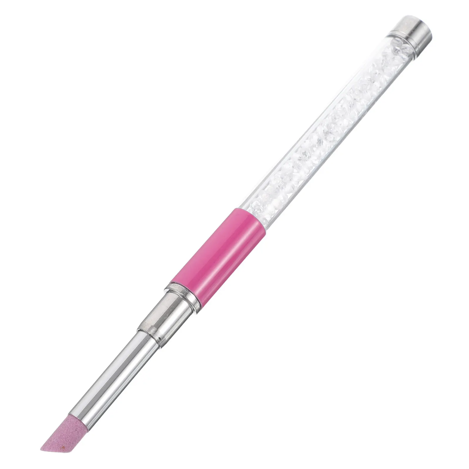 Nail Polishing Pen Stick Quartz Cuticle Remover Pumice Stone File Buffer Nail Repair Polish Tool for Salon Home Beauty Care