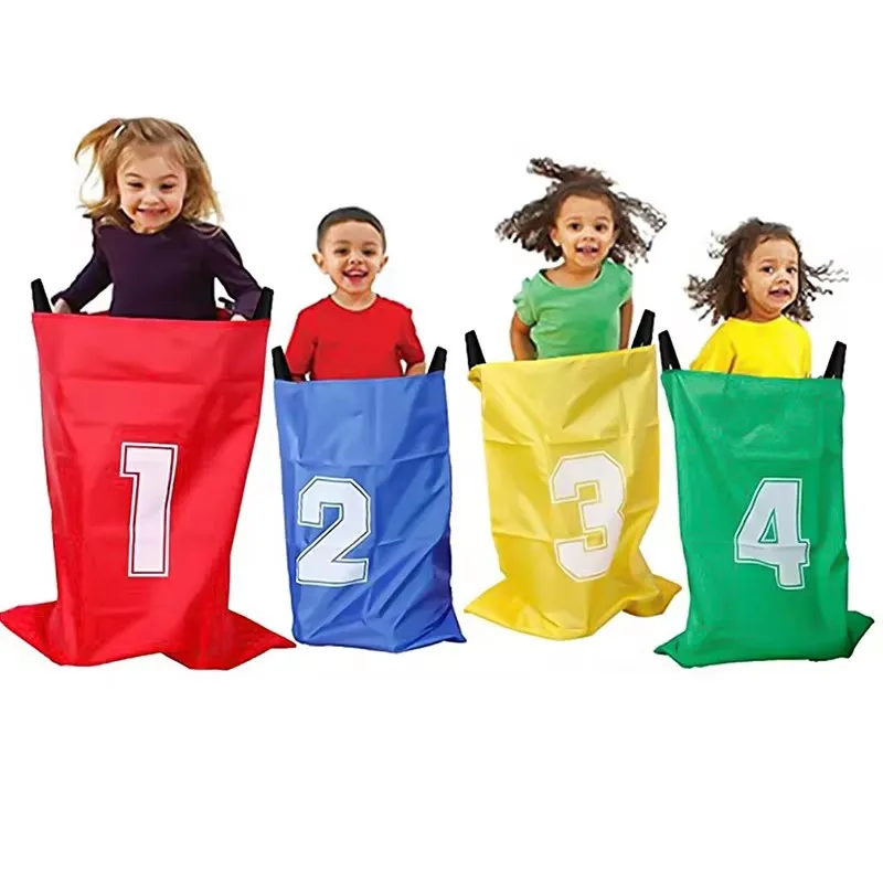 Bolsa de salto de canguro de 4 piezas para niños, juguetes para niños, juegos de cumpleaños, playa, salto, deportes, diversión familiar, jardín exterior, Camping, pasatiempos al aire libre