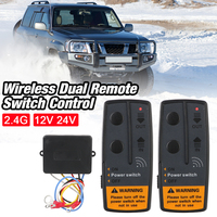 Electric Winch Switch Controller for Jeep Off-road ATV Trailer 2.4G 12V 24V Wireless Remote Control Recovery Kit Universal 72W