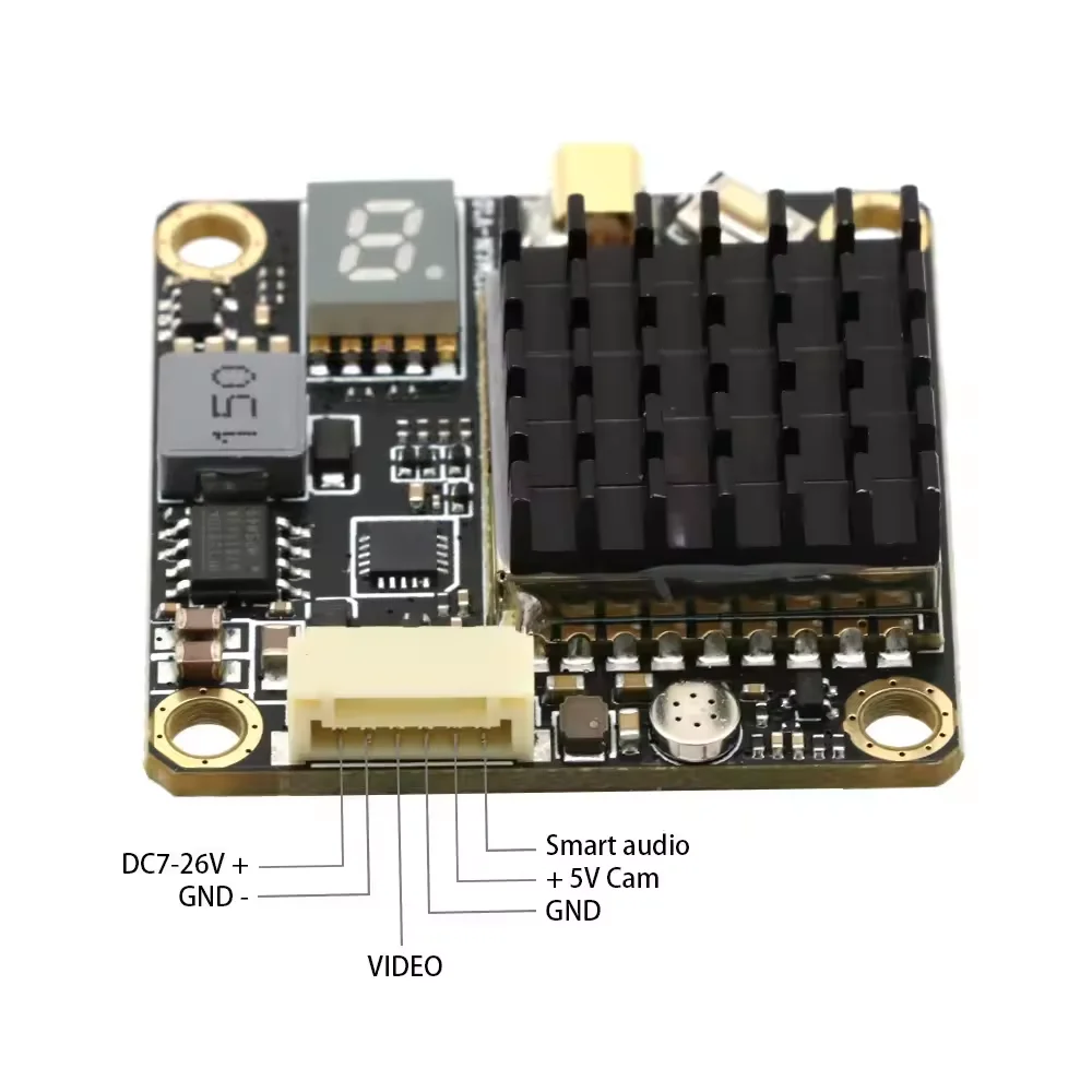 AKK FX2 Dominator 2000mW alta potencia de salida conmutada Audio inteligente 5,8 Ghz 40CH transmisor de largo alcance FPV VTX RC FPV piezas
