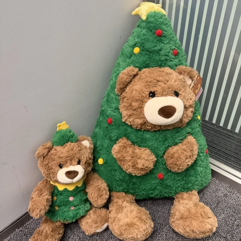 

В наличии оригинальная 60 см рождественский медведь плюшевая игрушка подушка диванная подушка рождественские и новогодние подарки для друзей и детей