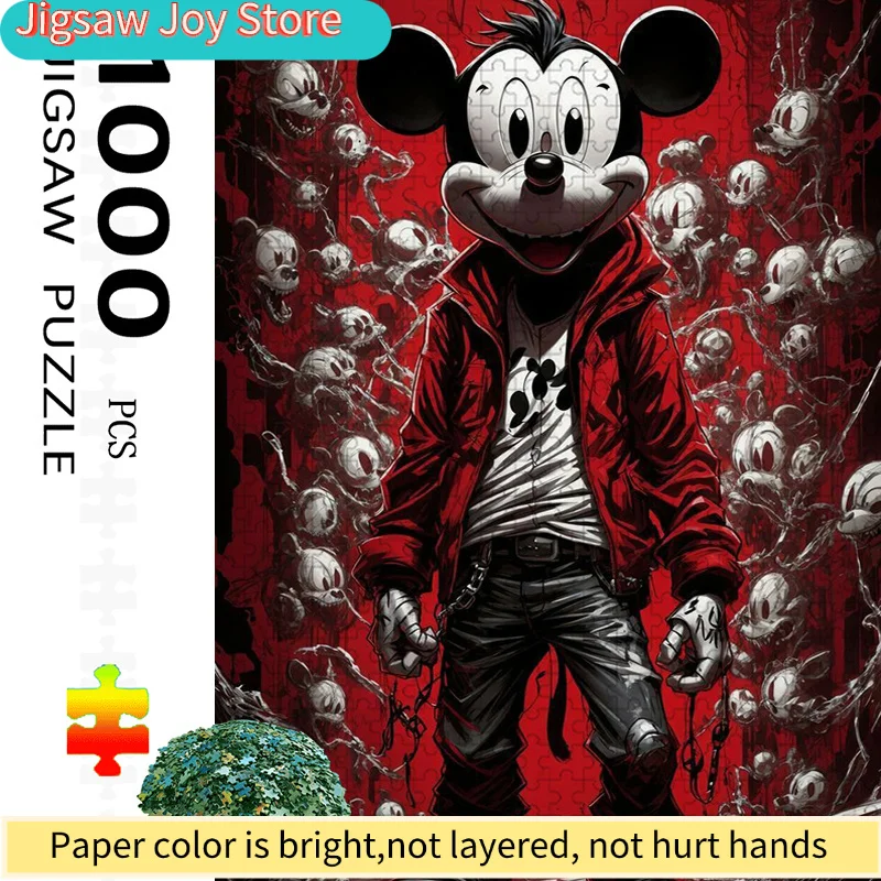 

1000pcs Colorful Art Landscape Jigsaw Puzzle | Vibrant Abstract Design, Fantasy Mickey Pattern, Challenging & Entertaining, Fa