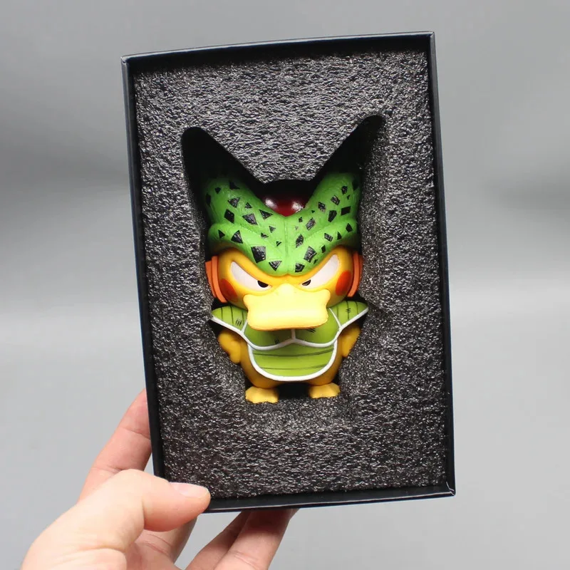 LCK01 Psyduck Cos Cell Action Figure Anime Dragon Ball Z Figuras DBZ Manga Figurine GK Statue Model Doll Peripheral Toys GiYh1@！
