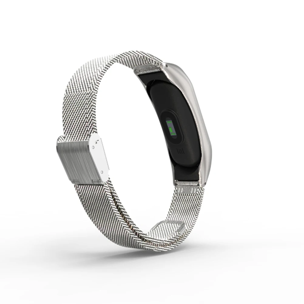 

Metal Wristband Bracelet Strap Replacement Accessories Stainless Steel Durable Waterproof Adjustable Length Fit Wrist Daily