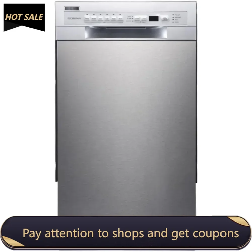 18 Inch Wide 8 Place Setting Built-In Dishwasher